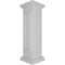 Ekena Millwork 10"W x 40"H Straight Newel Post with Panel, Flat Capital & Base Trim (Installation kit included) NWL10X40SPF0B0 - alternate 6